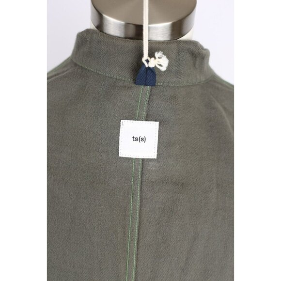 NWT Ts(s) Cotton Jacket SZ 3 / Large Olive Green $745 - Picture 9 of 13